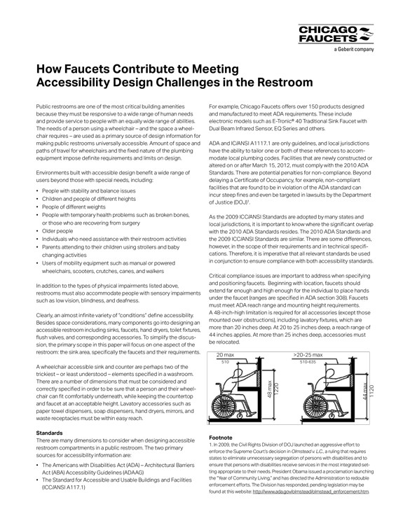 Chicago Faucet Ada Whitepaper Interline Creative Group